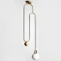 Подвесной светильник Cradle Brass Art Deco Pulley Pendant Light от LaLume