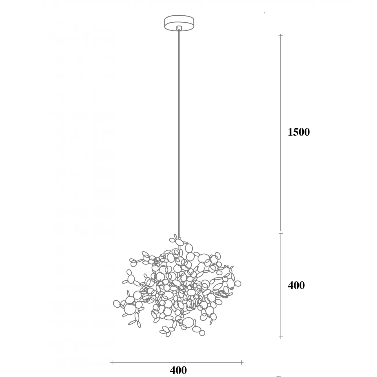 Люстра Tezani Argent Suspension Pendant lamp 40 Gold от ImperiumLoft