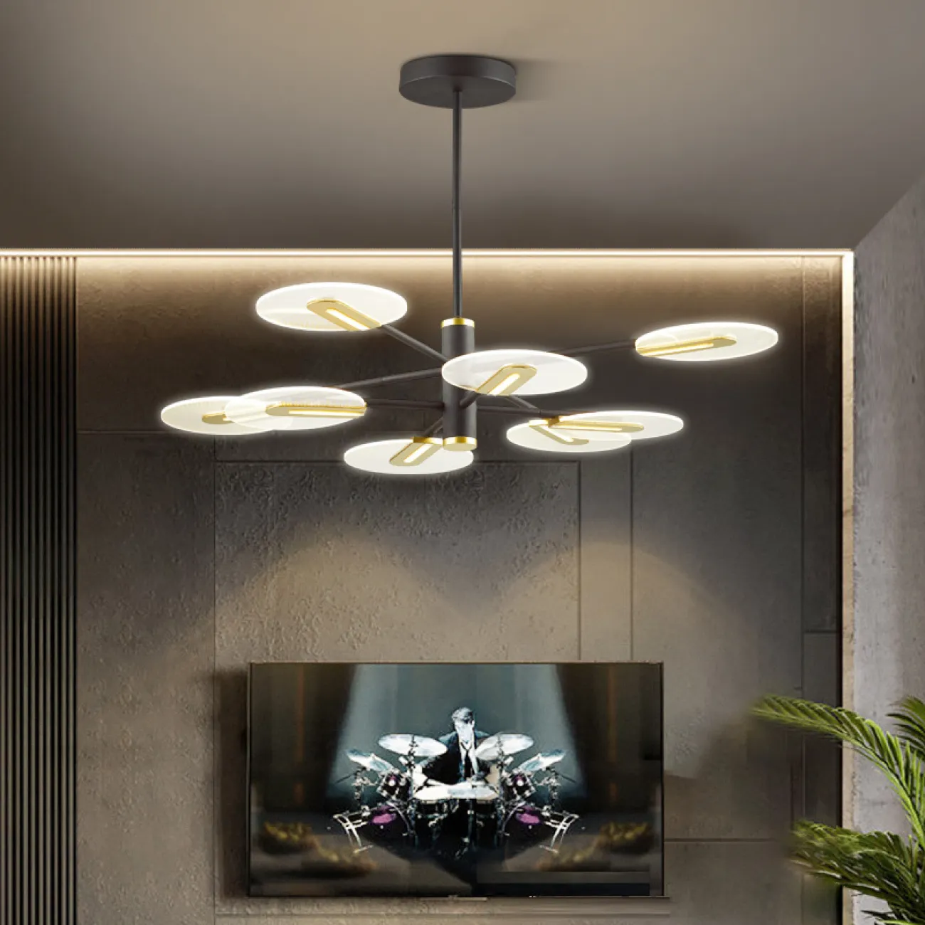 Потолочная люстра CONNECT L12 от ImperiumLoft
