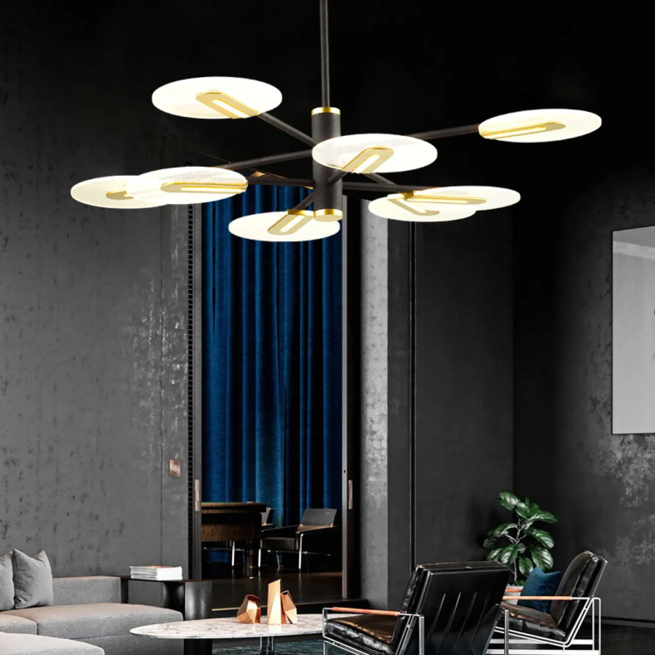 Потолочная люстра CONNECT L9 от ImperiumLoft Потолочная люстра CONNECT L9 от ImperiumLoft