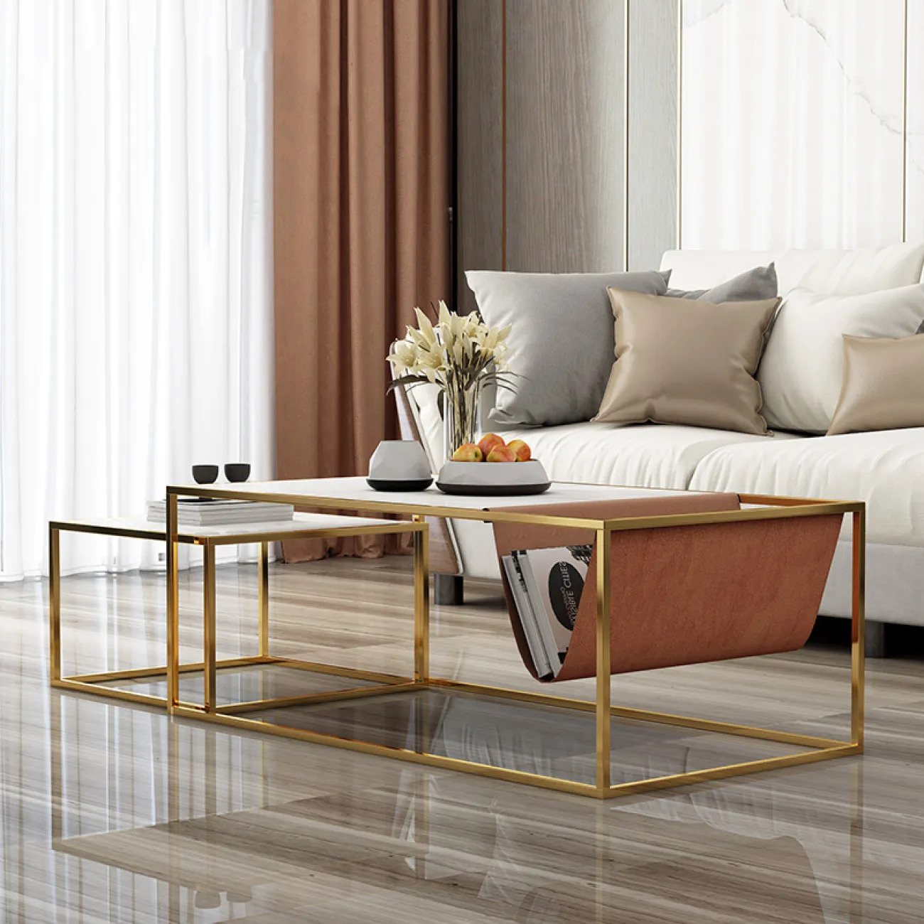 Дизайнерский журнальный столик LaLume-AP00108 Дизайнерский журнальный столик LaLume-AP00108