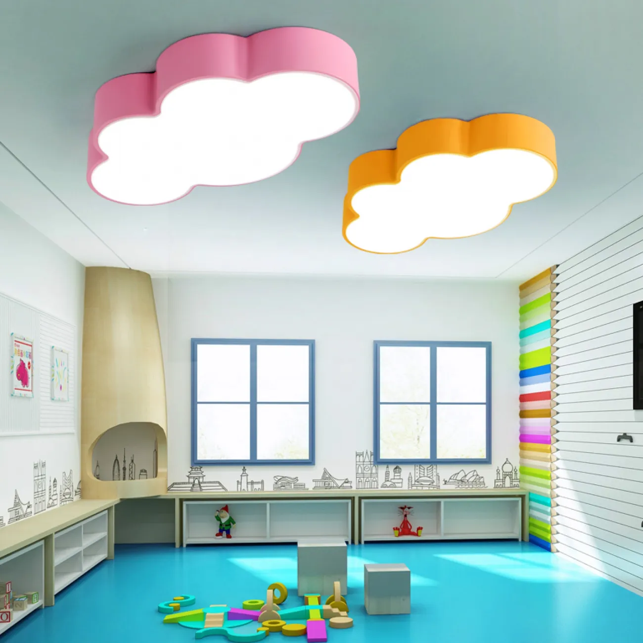 Потолочный светильник CLOUD 80 Зеленый от ImperiumLoft