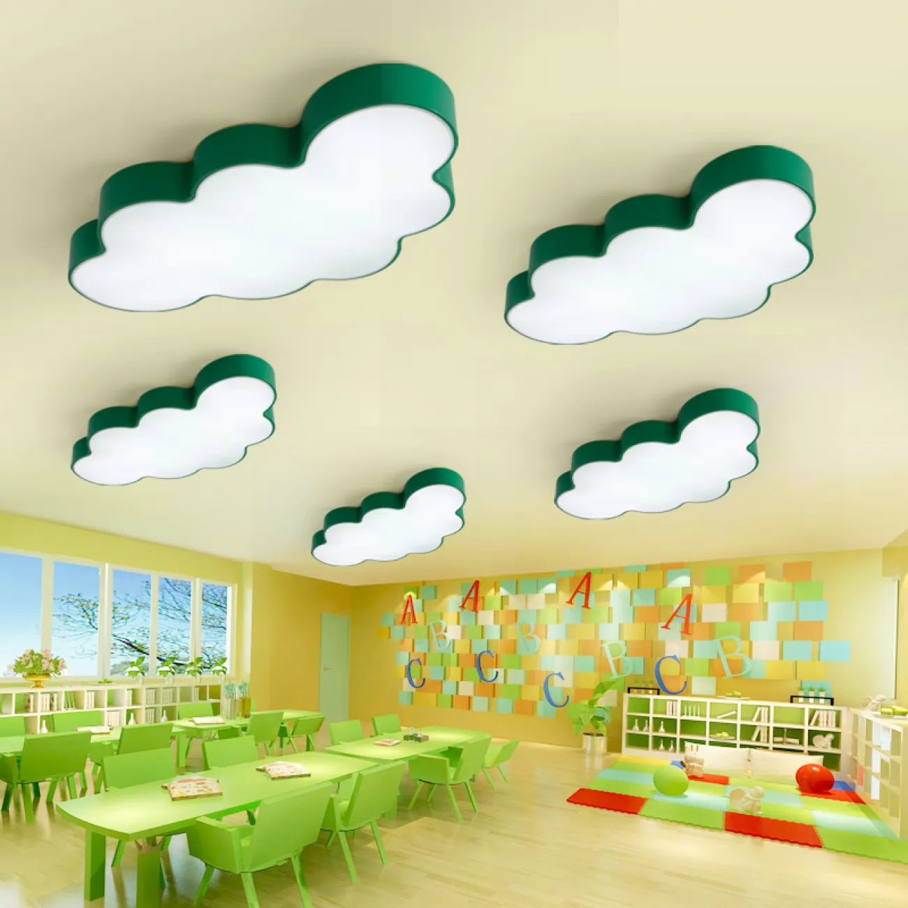 Потолочный светильник CLOUD 80 Зеленый от ImperiumLoft