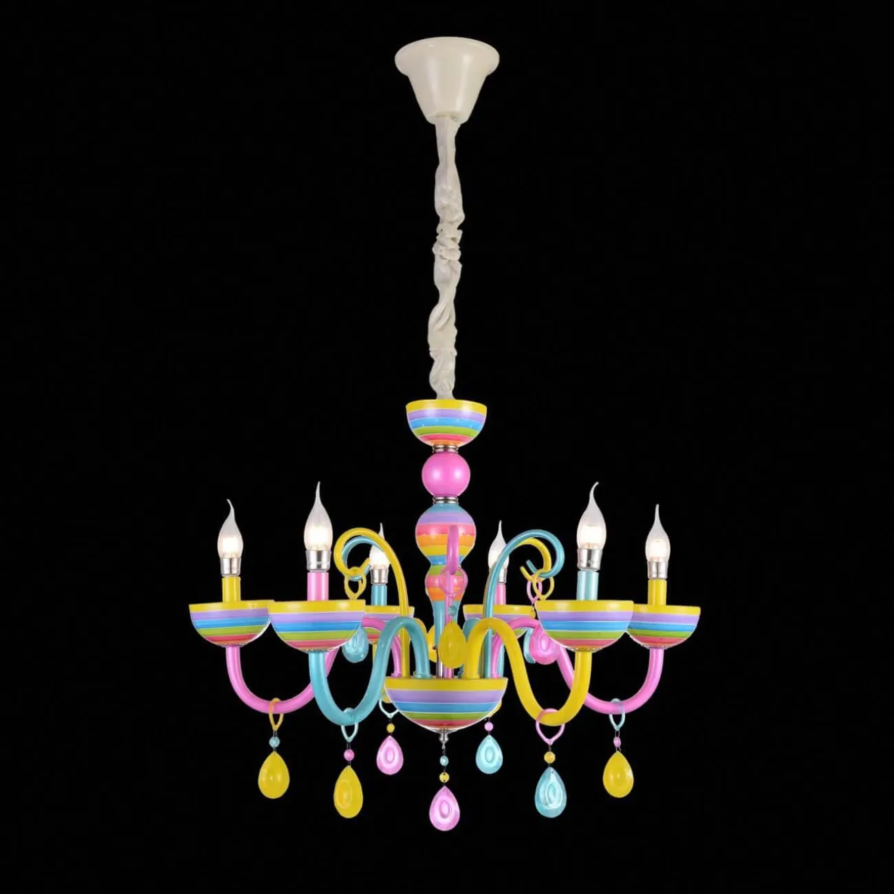 Разноцветная люстра RAINBOW 5 от ImperiumLoft Разноцветная люстра RAINBOW 5 от ImperiumLoft