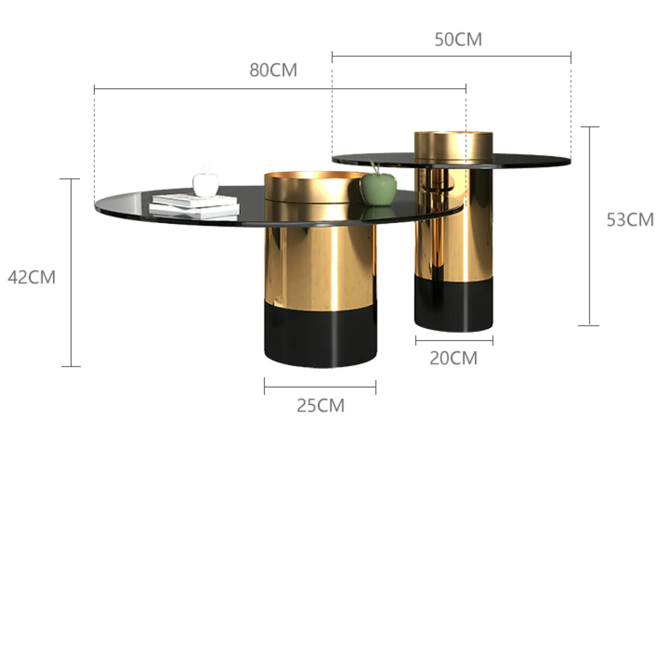 Дизайнерский журнальный столик - LaLume-AP00358