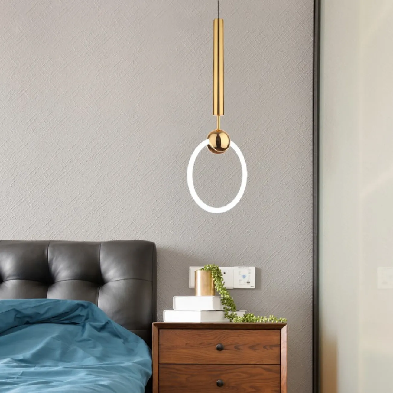Подвесной светильник RING M D25 Серебро от ImperiumLoft
