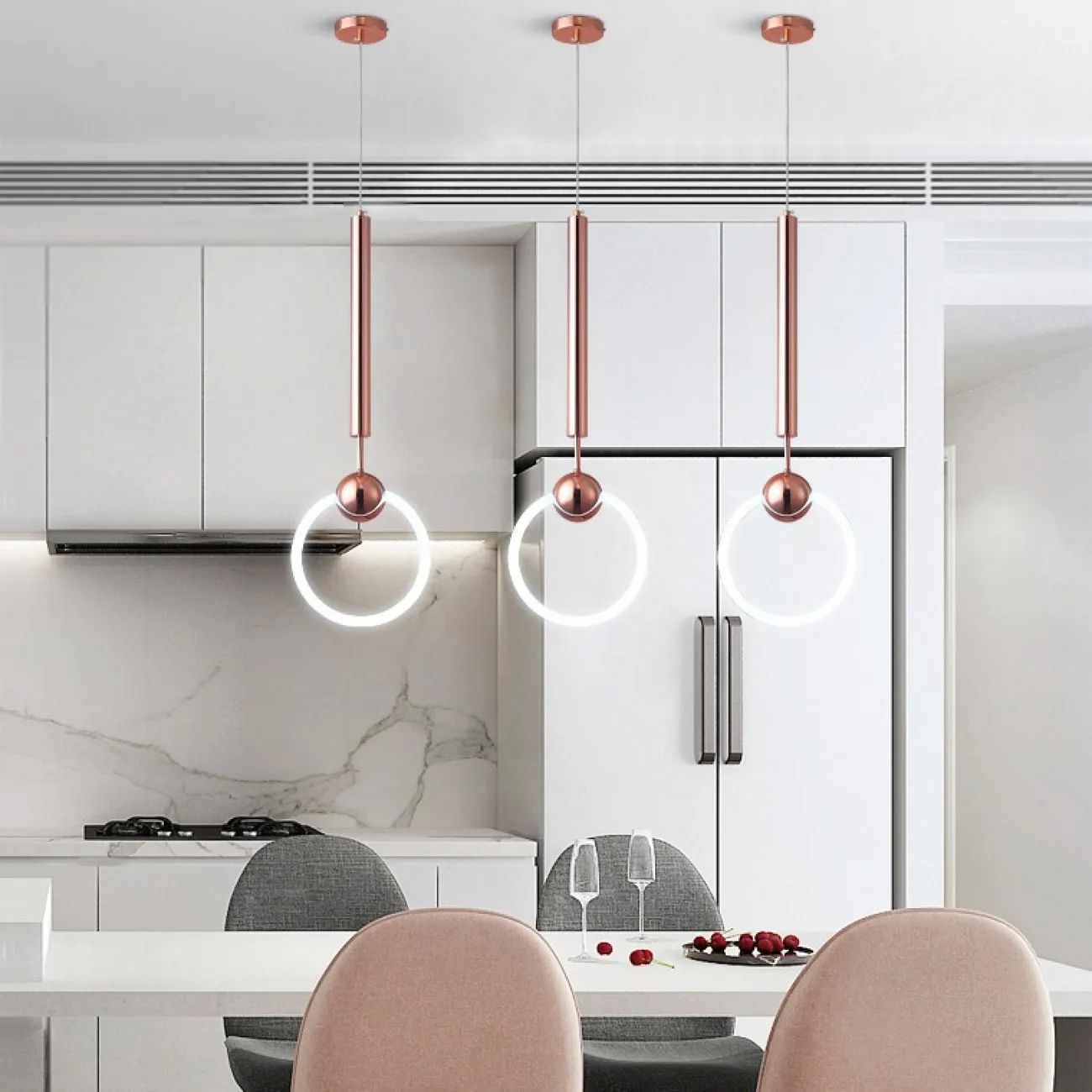 Подвесной светильник RING M D25 Серебро от ImperiumLoft