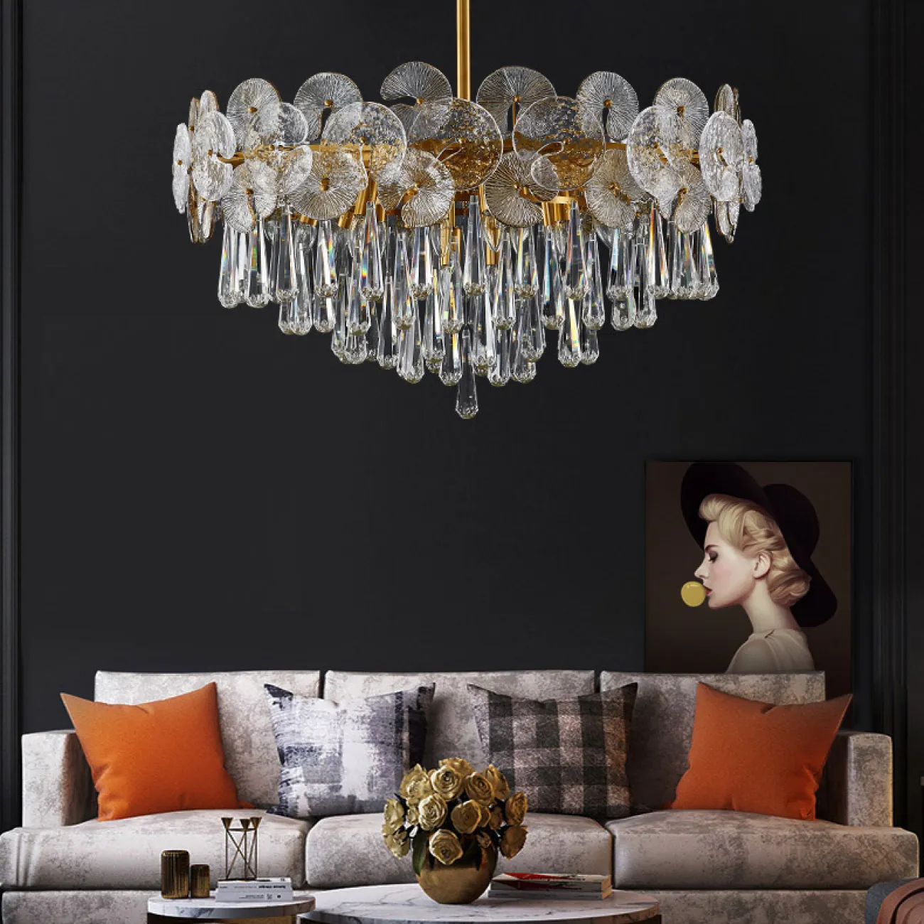 Потолочная люстра CATARINA D100 от ImperiumLoft