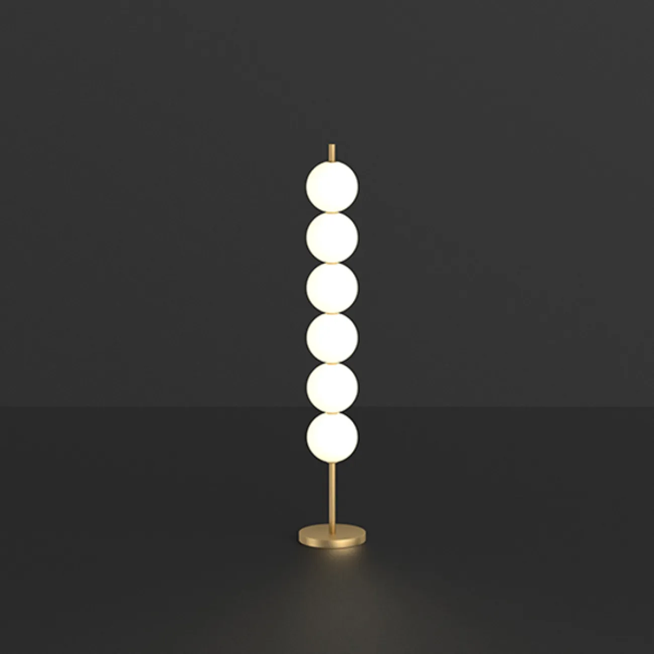 Серия напольных светильников с белыми шарообразными плафонами ASTOR H120