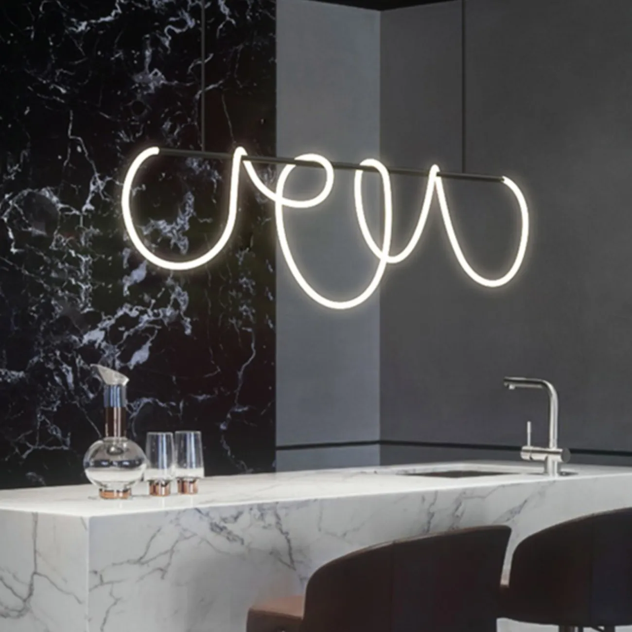 Подвесной светильник GLORIFY BLACK LONG L150 от ImperiumLoft