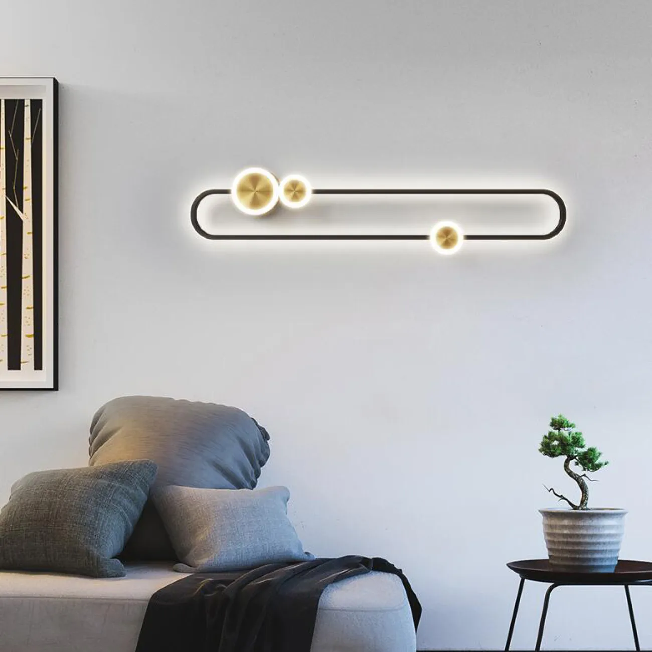 Настенный светильник LAKKA WALL L100 Трехцветный свет от ImperiumLoft