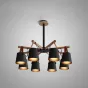 Люстра потолочная на штанге NATURA C8 black от ImperiumLoft
