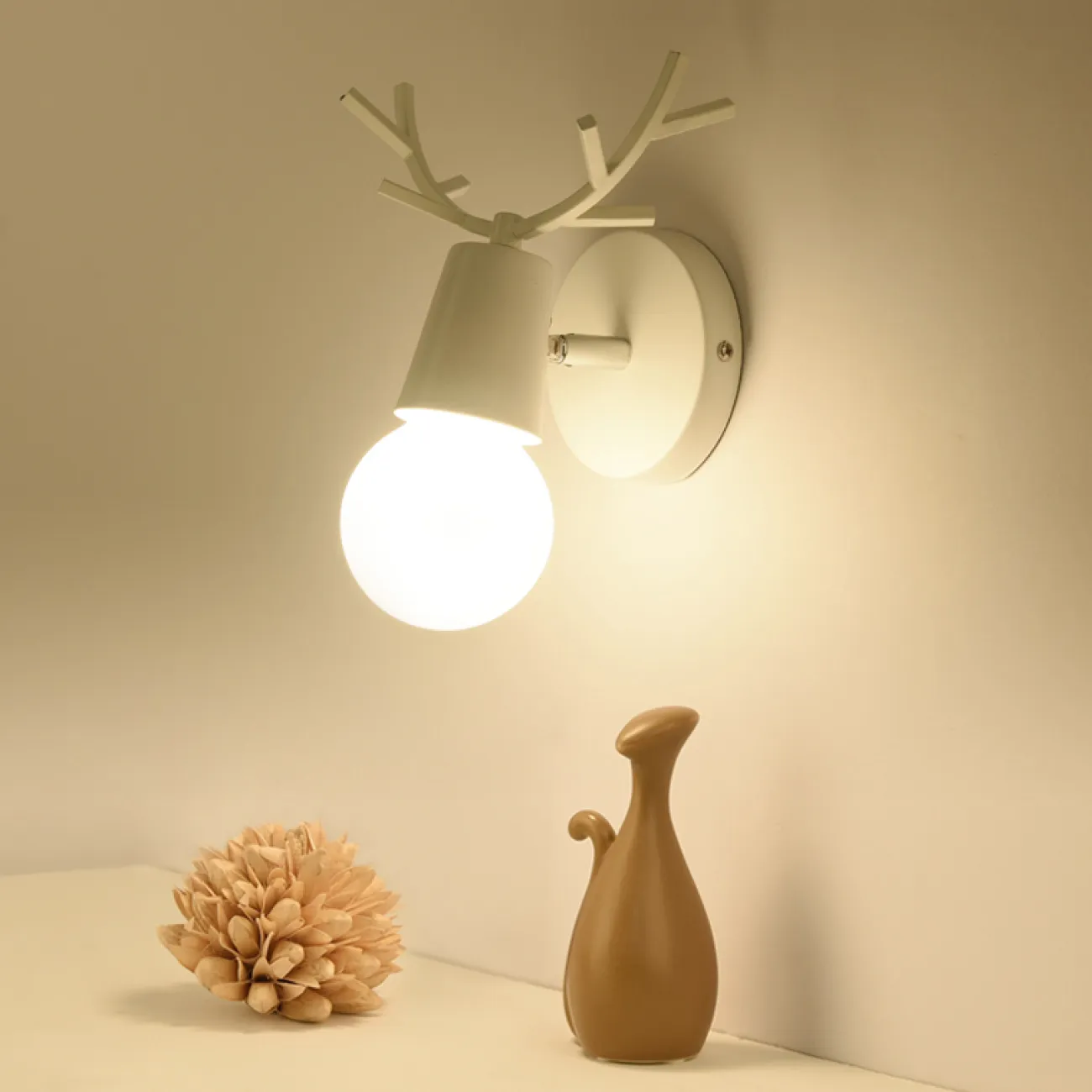 Бра с рожками DEER A White от ImperiumLoft Бра с рожками DEER A White от ImperiumLoft
