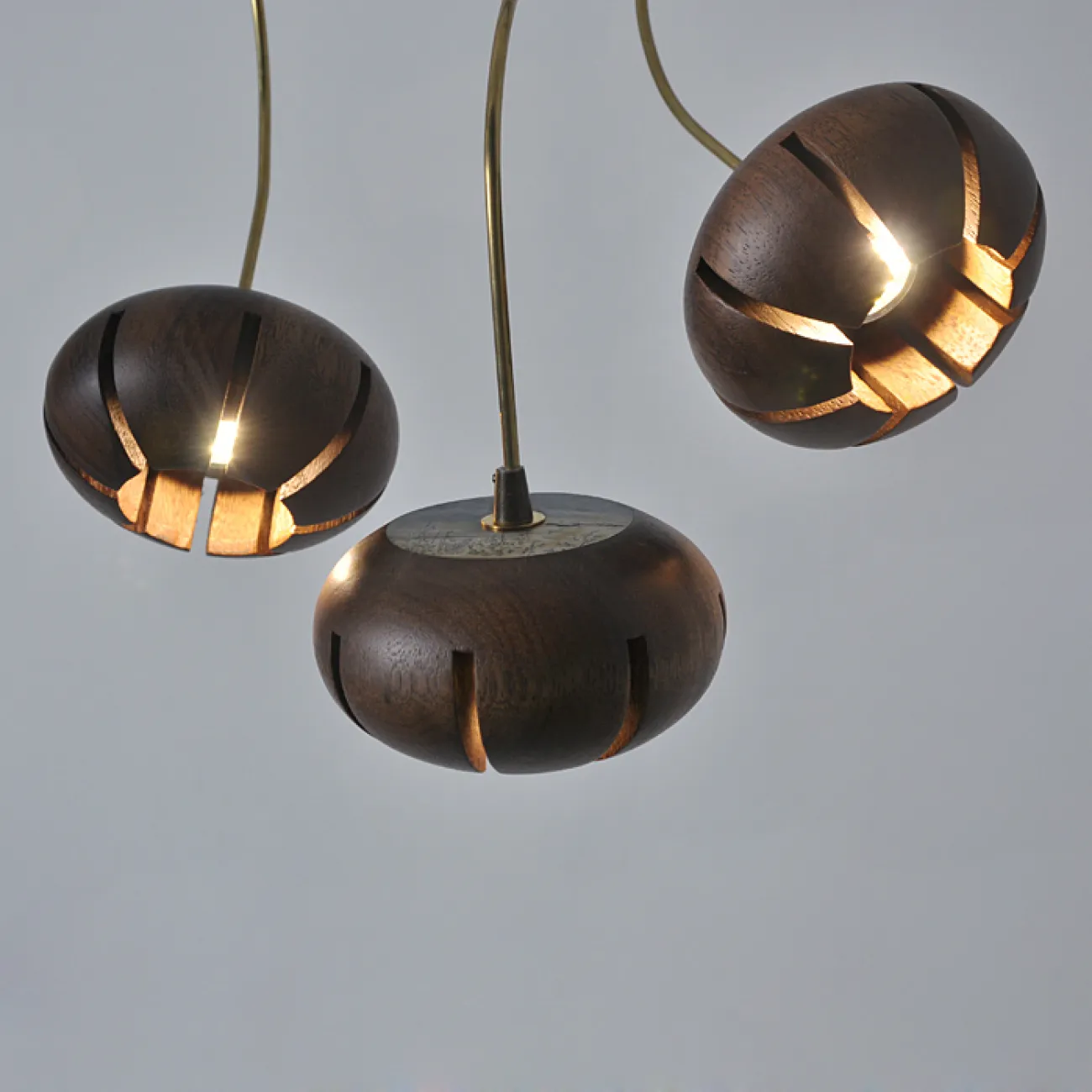 Дизайнерская люстра CAPSULES D60 Dark wood от ImperiumLoft