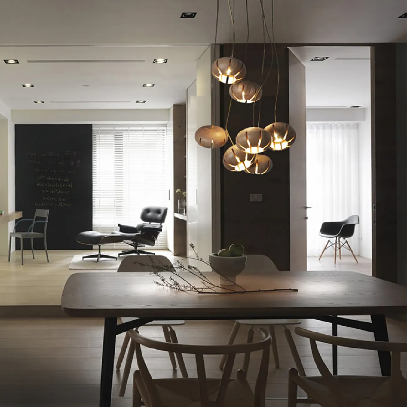 Дизайнерская люстра CAPSULES D60 Dark wood от ImperiumLoft