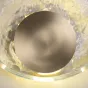 Настенный светодиодный светильник с дисковидным рельефным рассеивателем из хрусталя и круглым металлическим креплением LONA D25 4000К