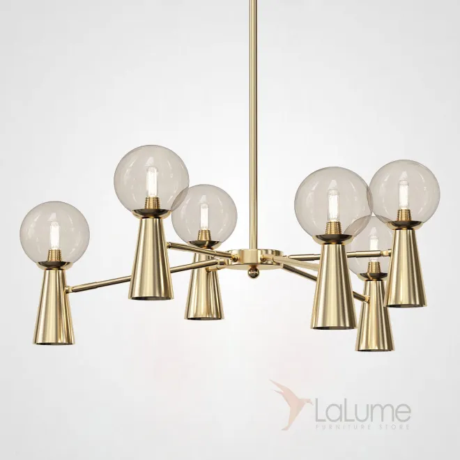 Потолочная люстра ABELINA L12 Gold Amber от ImperiumLoft