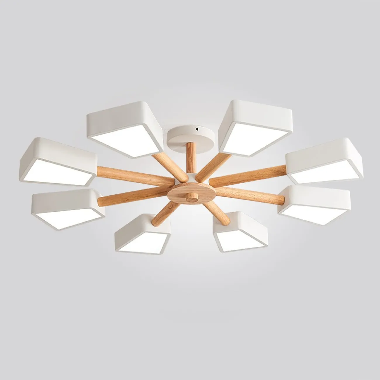 Светодиодная потолочная люстра в скандинавском эко стиле FLEN