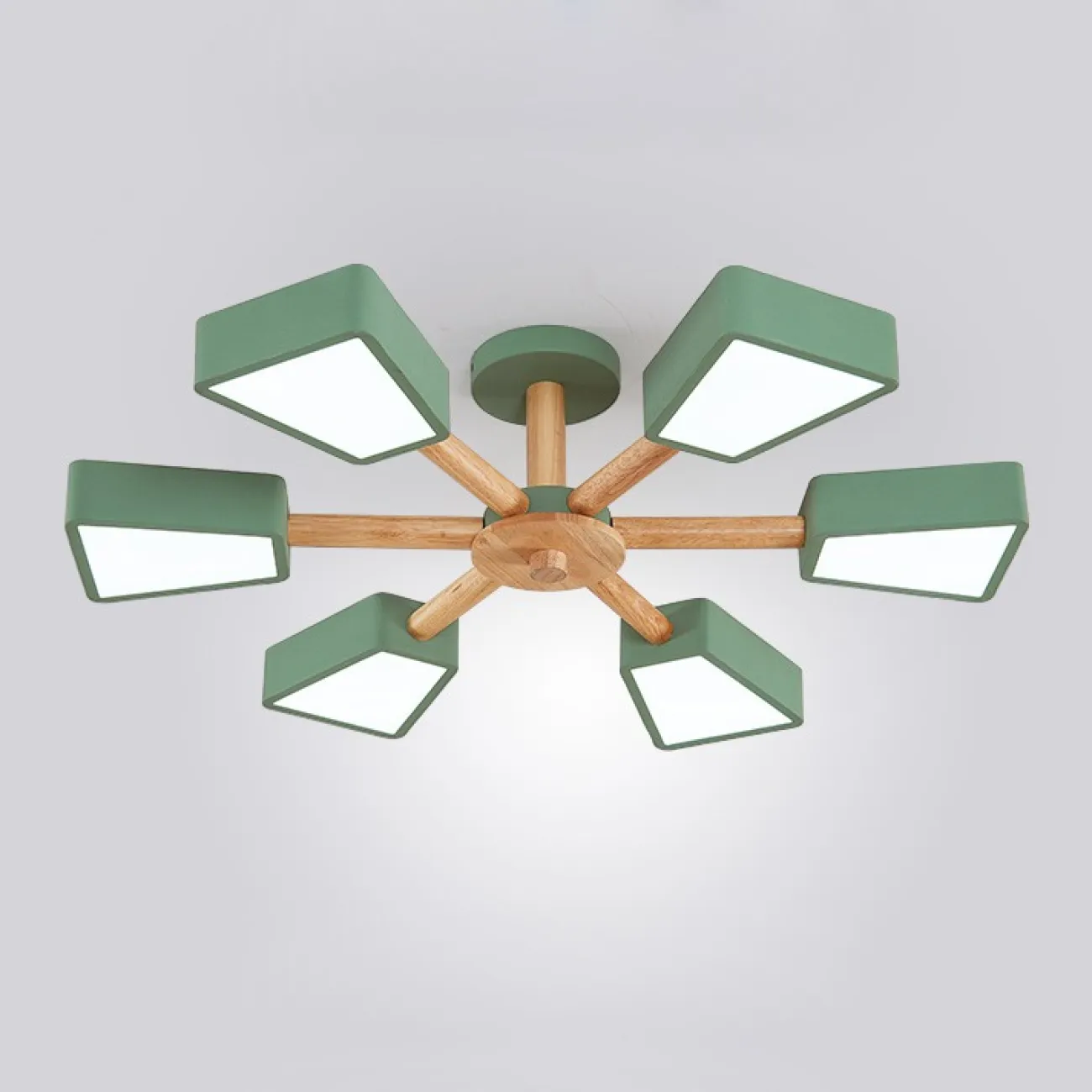 Светодиодная потолочная люстра в скандинавском эко стиле FLEN