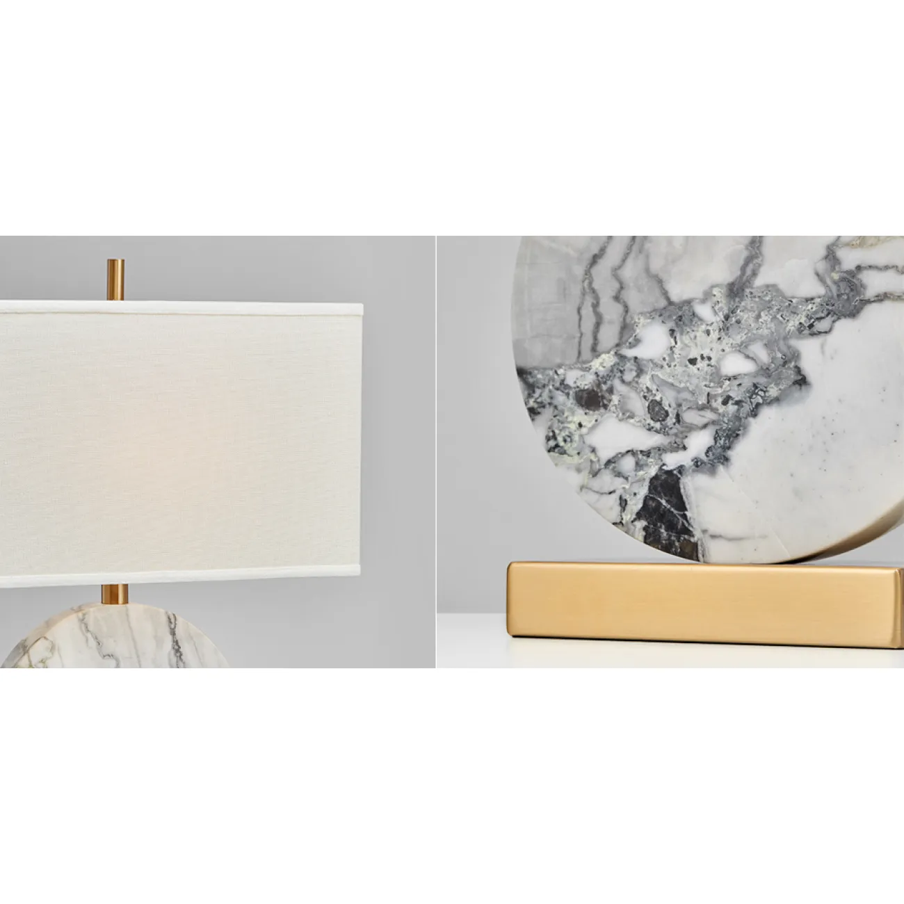 Настольная лампа Lua Grande Table Lamp gray marble от LaLume