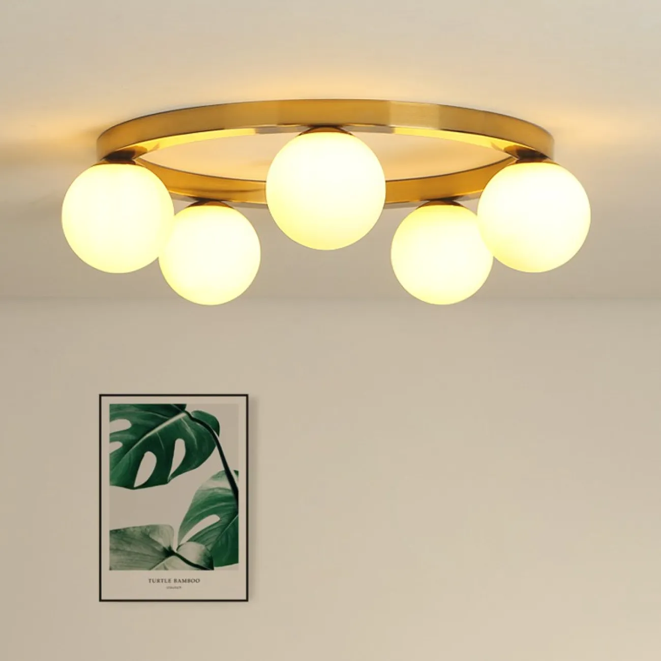 Потолочный светильник WREATH 8 D77 Золото, Матовый от ImperiumLoft