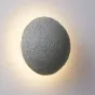 Серия настенных светодиодных светильников с круглыми рельефными плафонами из низкощелочной цементной смеси URAN A