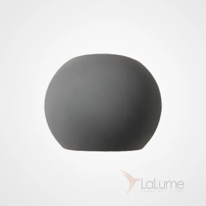 Серия настенных светодиодных светильников с круглыми рельефными плафонами из низкощелочной цементной смеси URAN A