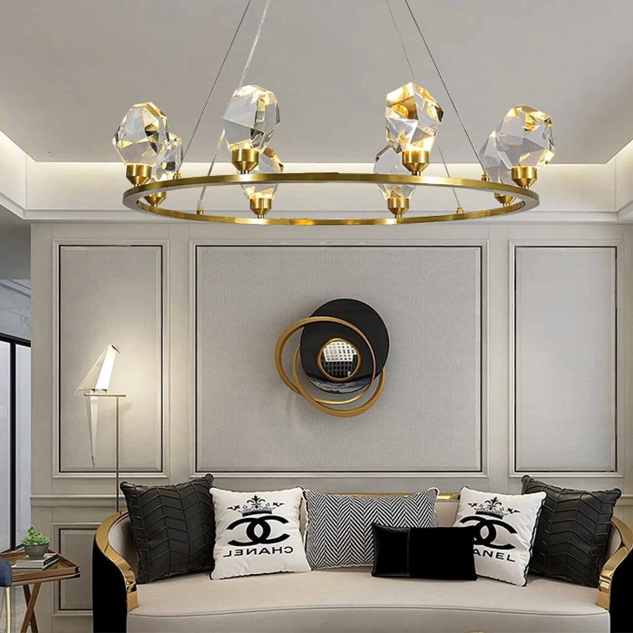 Люстра на кольцевом каркасе CRISTEL R от ImperiumLoft