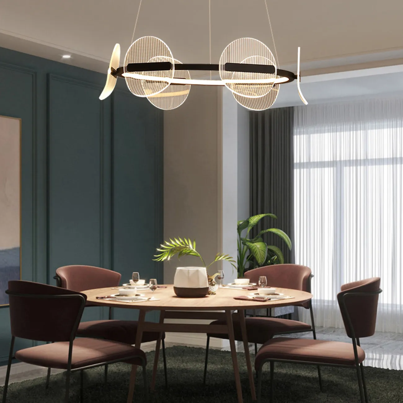 Подвесная люстра HELSE D85 от ImperiumLoft