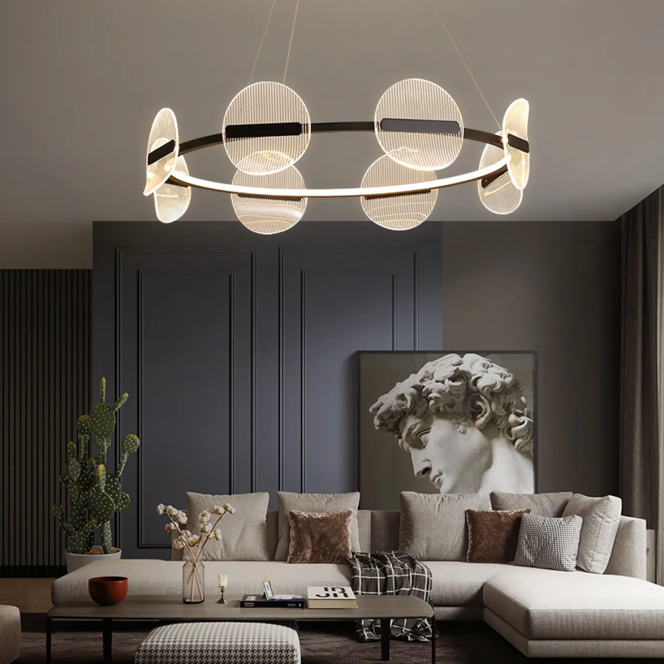 Подвесная люстра HELSE D85 от ImperiumLoft