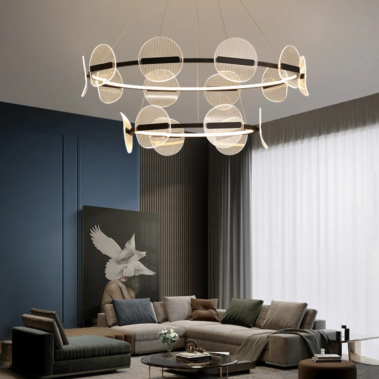 Подвесная люстра HELSE D85 от ImperiumLoft