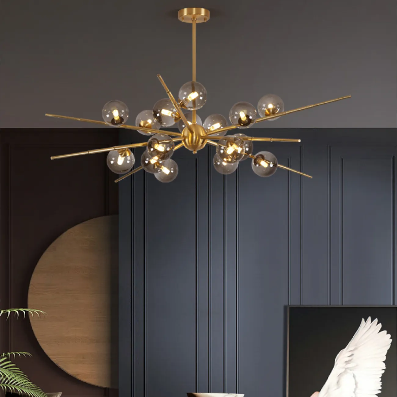 Потолочная люстра PETRIN Grey от ImperiumLoft