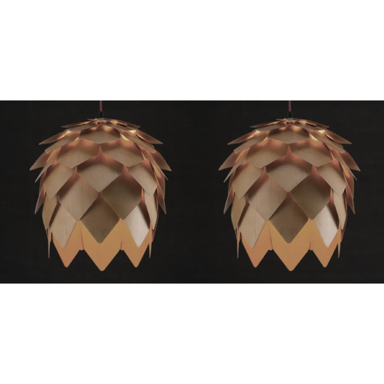 Подвесной светильник Crimea Pine Cone natural wood D20 от ImperiumLoft