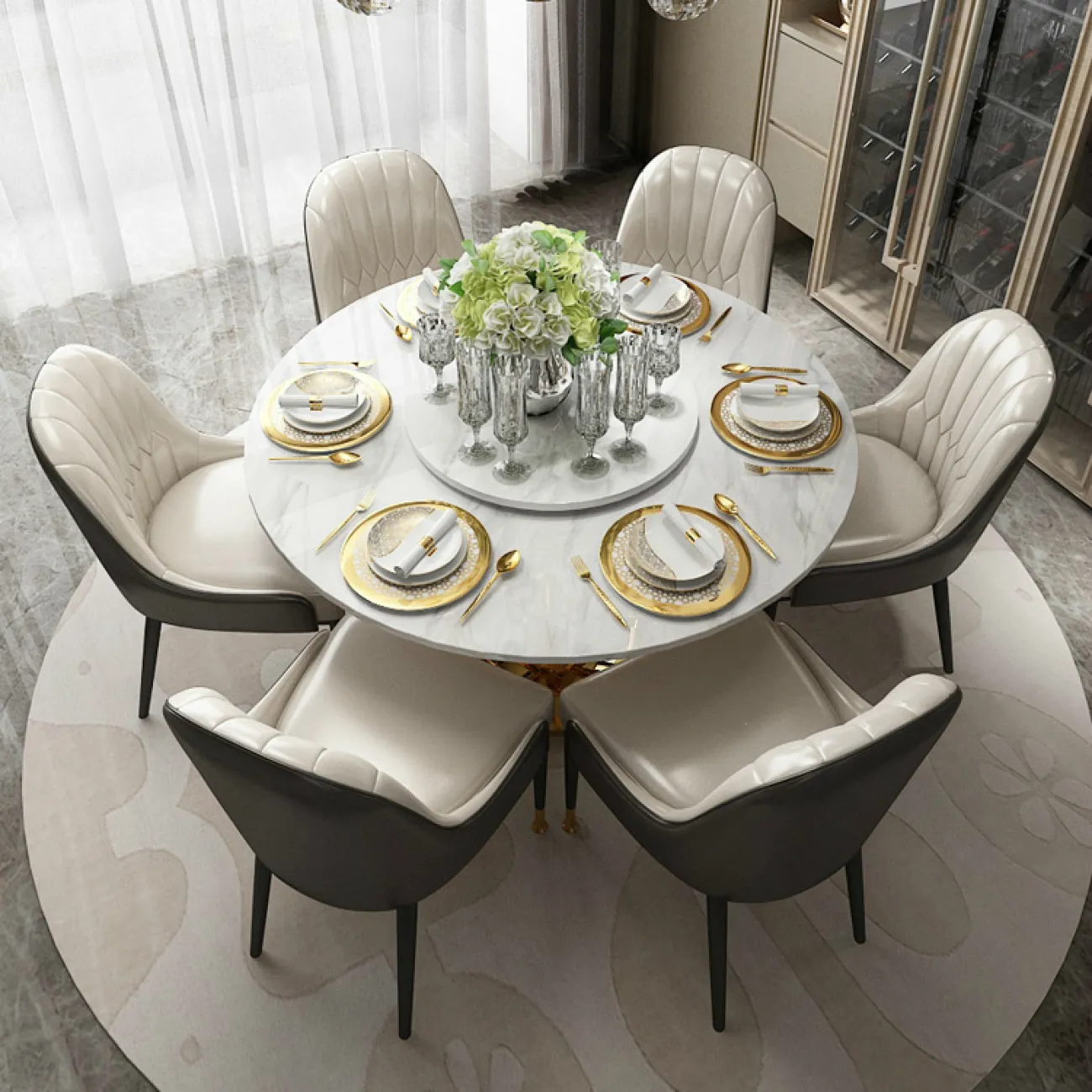 Дизайнерский обеденный стол LaLume-AZ00311 Дизайнерский обеденный стол LaLume-AZ00311