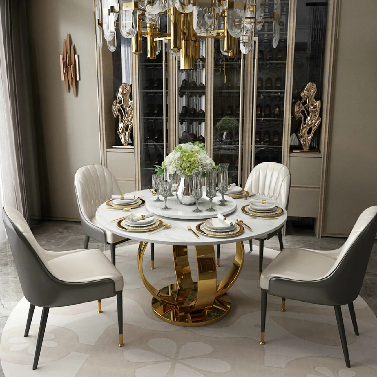 Дизайнерский обеденный стол LaLume-AZ00311 Дизайнерский обеденный стол LaLume-AZ00311