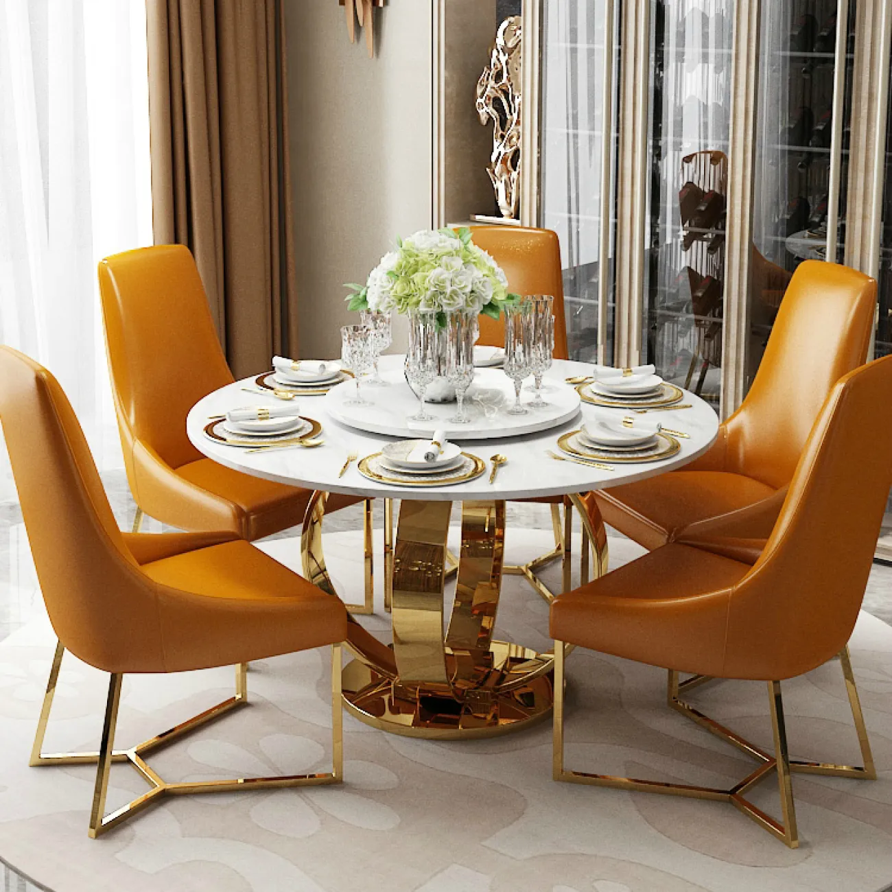 Дизайнерский обеденный стол LaLume-AZ00311 Дизайнерский обеденный стол LaLume-AZ00311