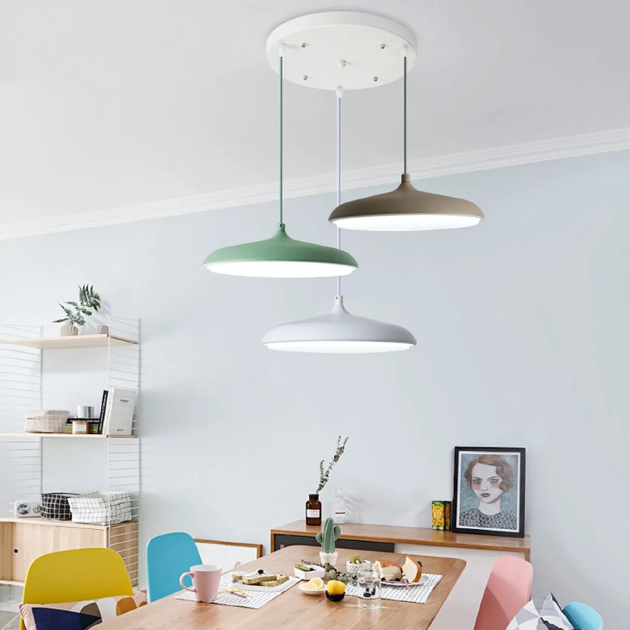 Подвесной светодиодный светильник в скандинавском стиле Подвесной светодиодный светильник в скандинавском стиле