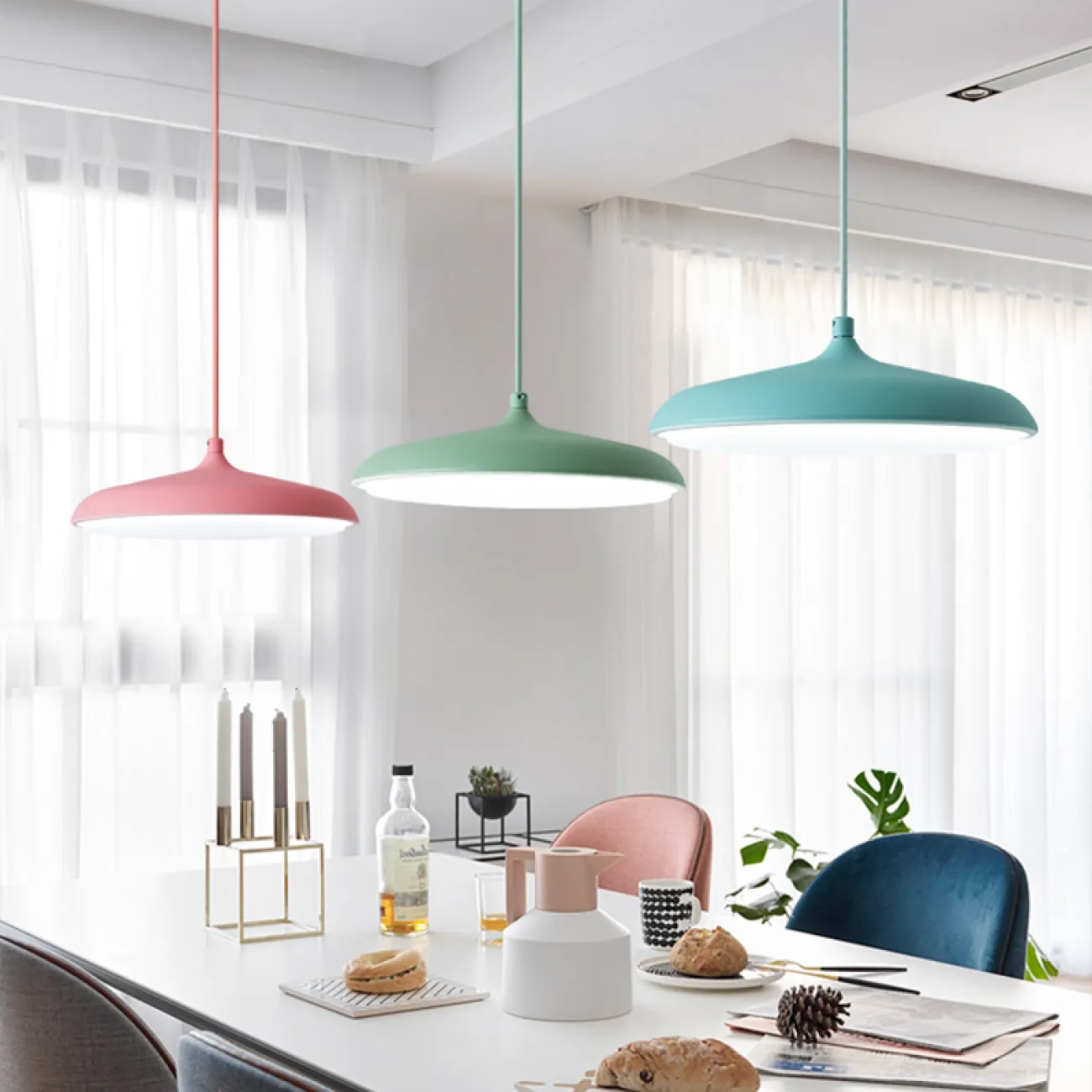 Подвесной светодиодный светильник в скандинавском стиле Подвесной светодиодный светильник в скандинавском стиле