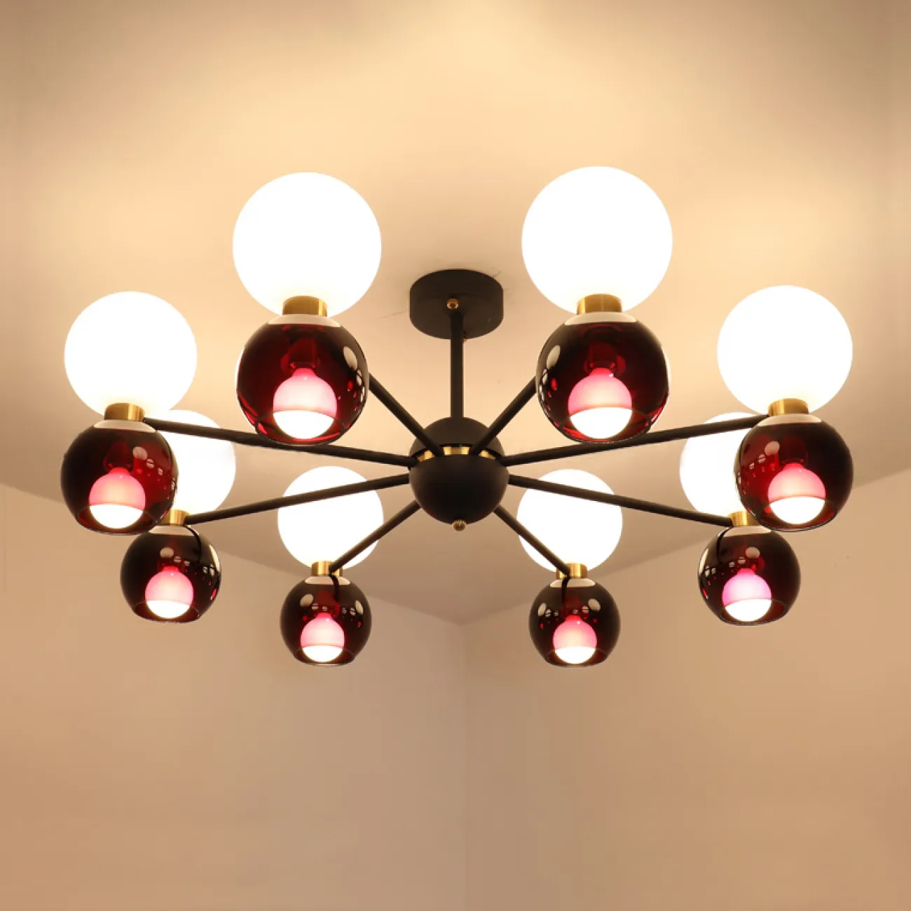 Люстра потолочная LAVINIA 16 (8+8) круг от ImperiumLoft Люстра потолочная LAVINIA 16 (8+8) круг от ImperiumLoft