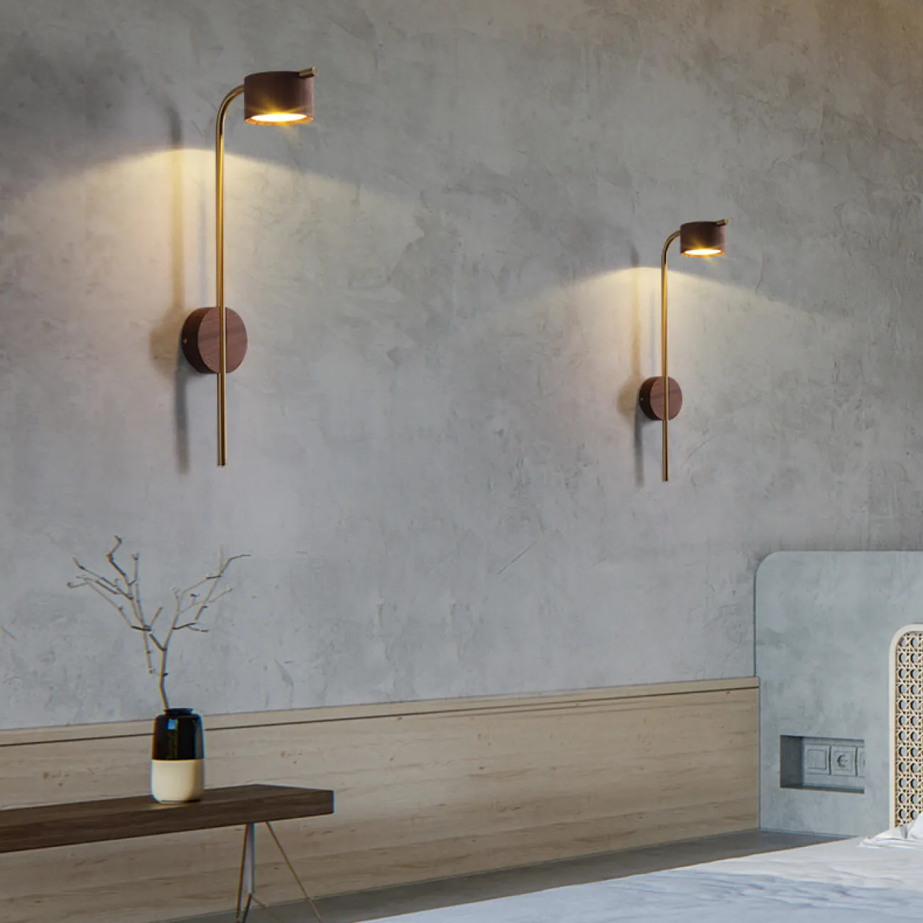 Настенный светильник PATSY H55  Light brown от ImperiumLoft