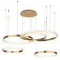 Люстра Композиция из колец ORACLE Mahlu 5 Rings Gold