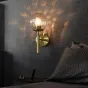 Настенный светильник с шарообразным плафоном из стекла POLARIS WALL Transparent
