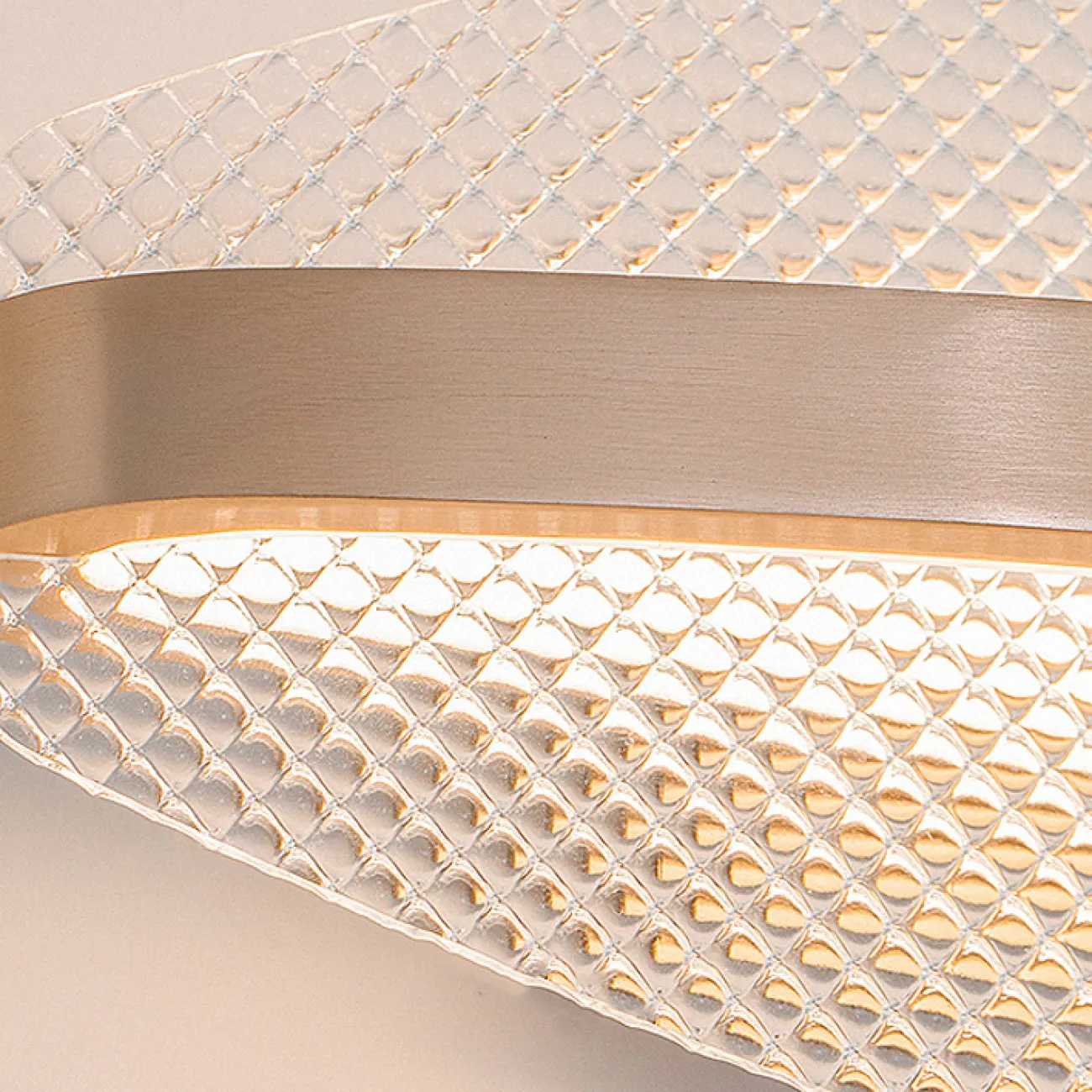 Настенный светодиодный светильник с изогнутым рельефным рассеивателем листовидной формы CASPIAN WALL