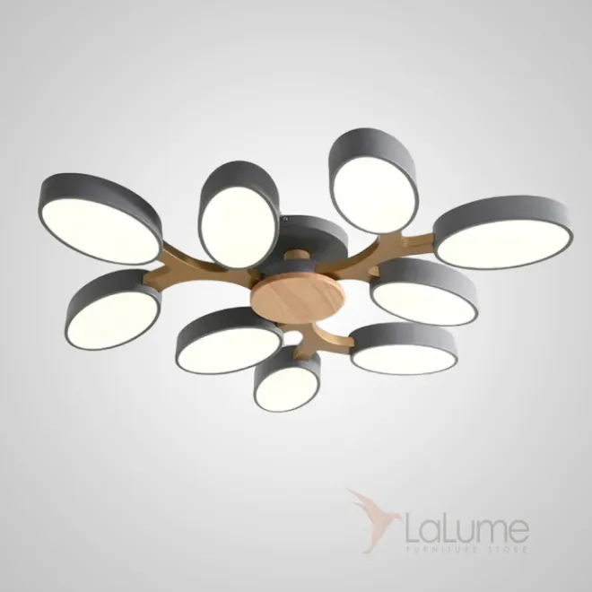 Потолочная люстра INGALIS L94 Gray от ImperiumLoft