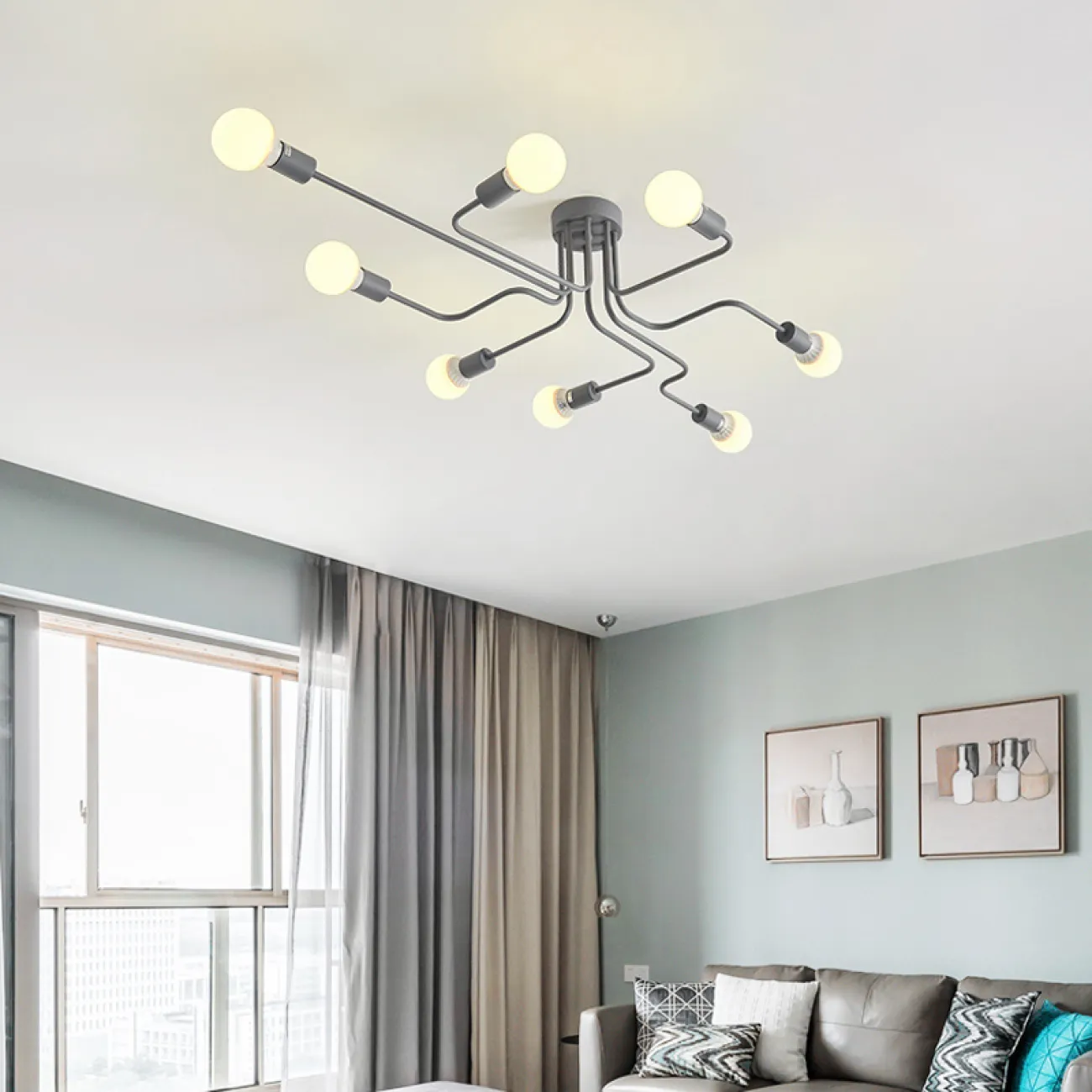 Потолочная люстра SCHEME GRAY от ImperiumLoft Потолочная люстра SCHEME GRAY от ImperiumLoft