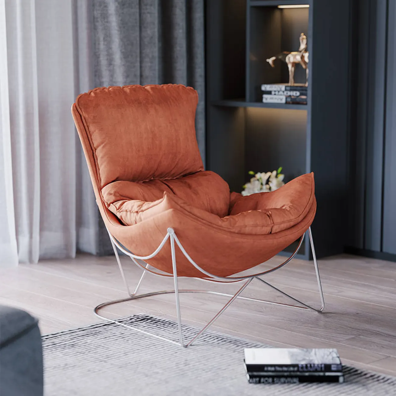 Дизайнерское кресло LaLume-KK00266 Дизайнерское кресло LaLume-KK00266