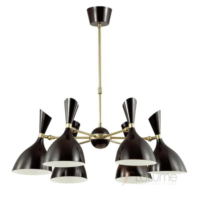 Люстра Duke Chandelier 6 black