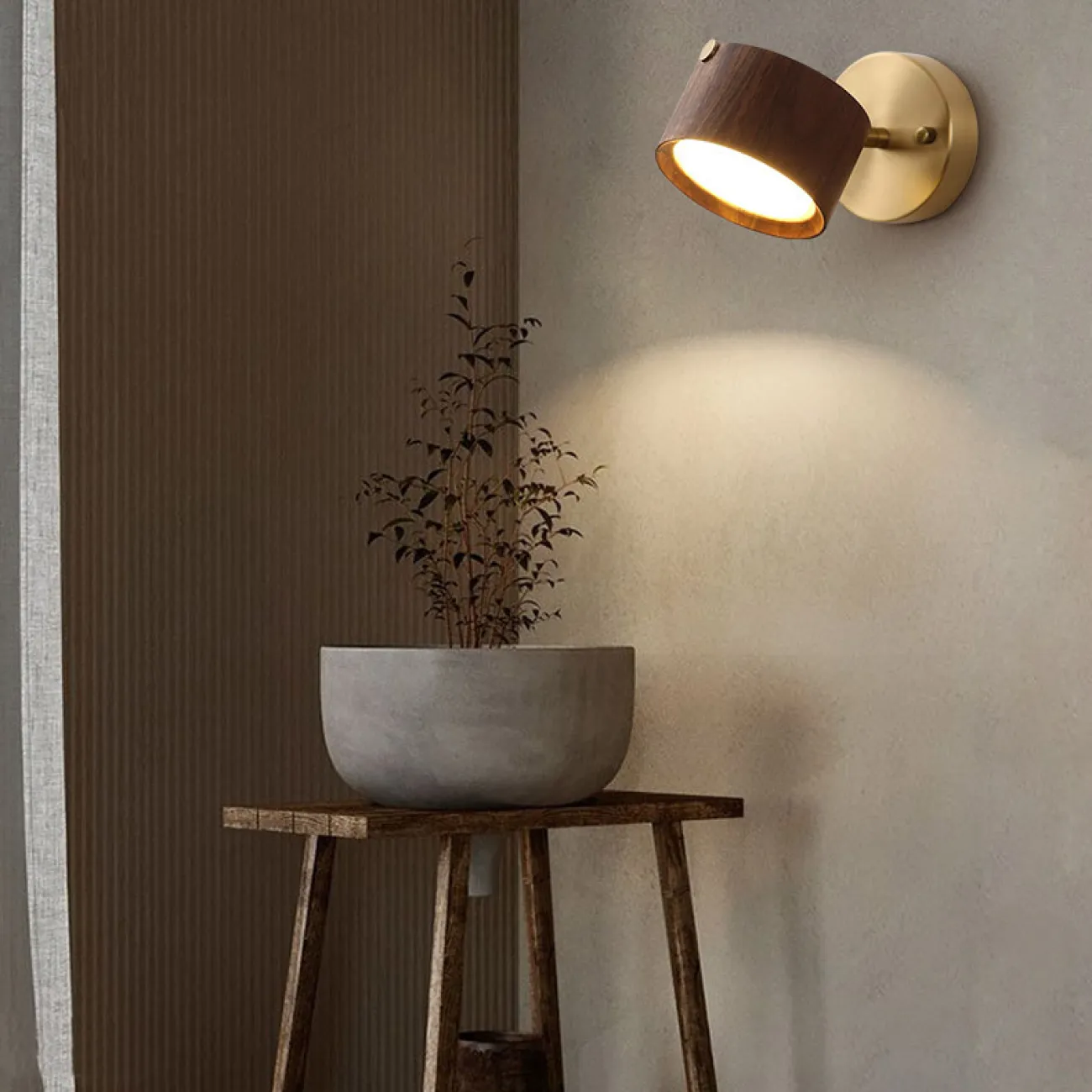 Настенный светильник BERNY A Dark brown от ImperiumLoft