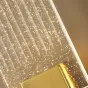 Светодиодный настенный светильник с рельефным хрустальным плафоном прямоугольной формы с эффектом воздушных пузырьков FIORD L15