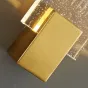 Светодиодный настенный светильник с рельефным хрустальным плафоном прямоугольной формы с эффектом воздушных пузырьков FIORD L15
